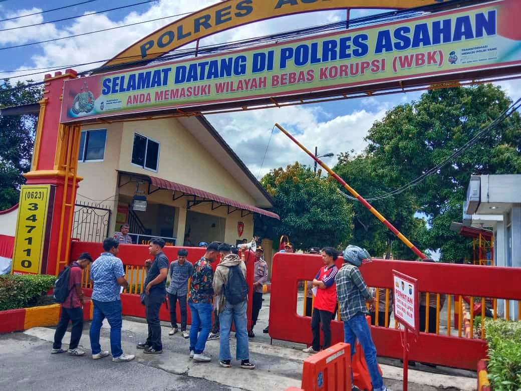 Unjukrasa Tuntut Copot Kasat Reskrim, 7 Aktivis Asahan Ditangkap