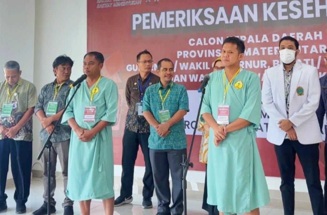 Paslon DAMBAAN Jalani Cek Kesehatan di RS Haji Medan