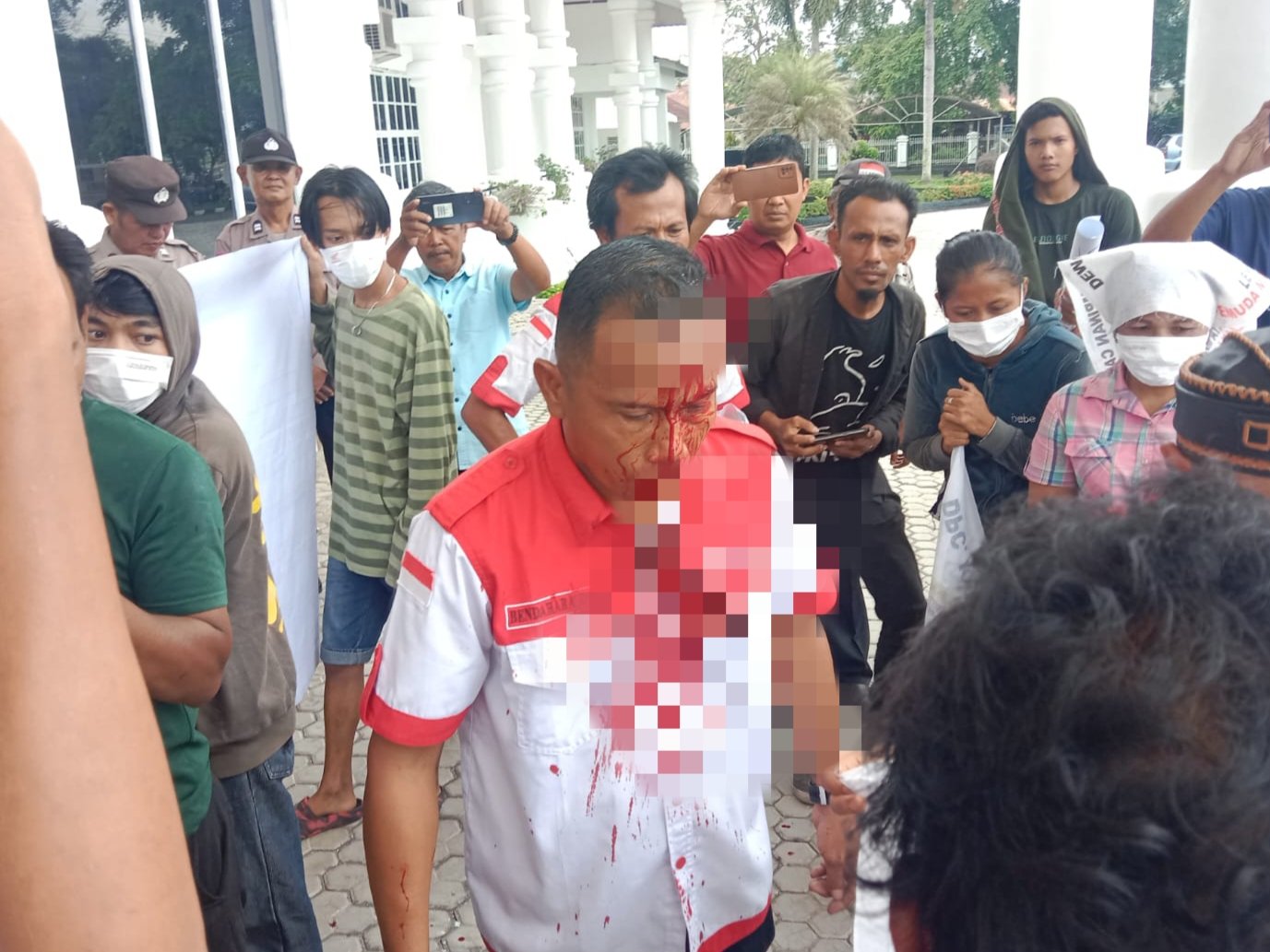 Diwarnai Aksi “Pecah Kepala”, PMRI Demo Kantor Bupati Minta Kadis PMD Asahan Dicopot