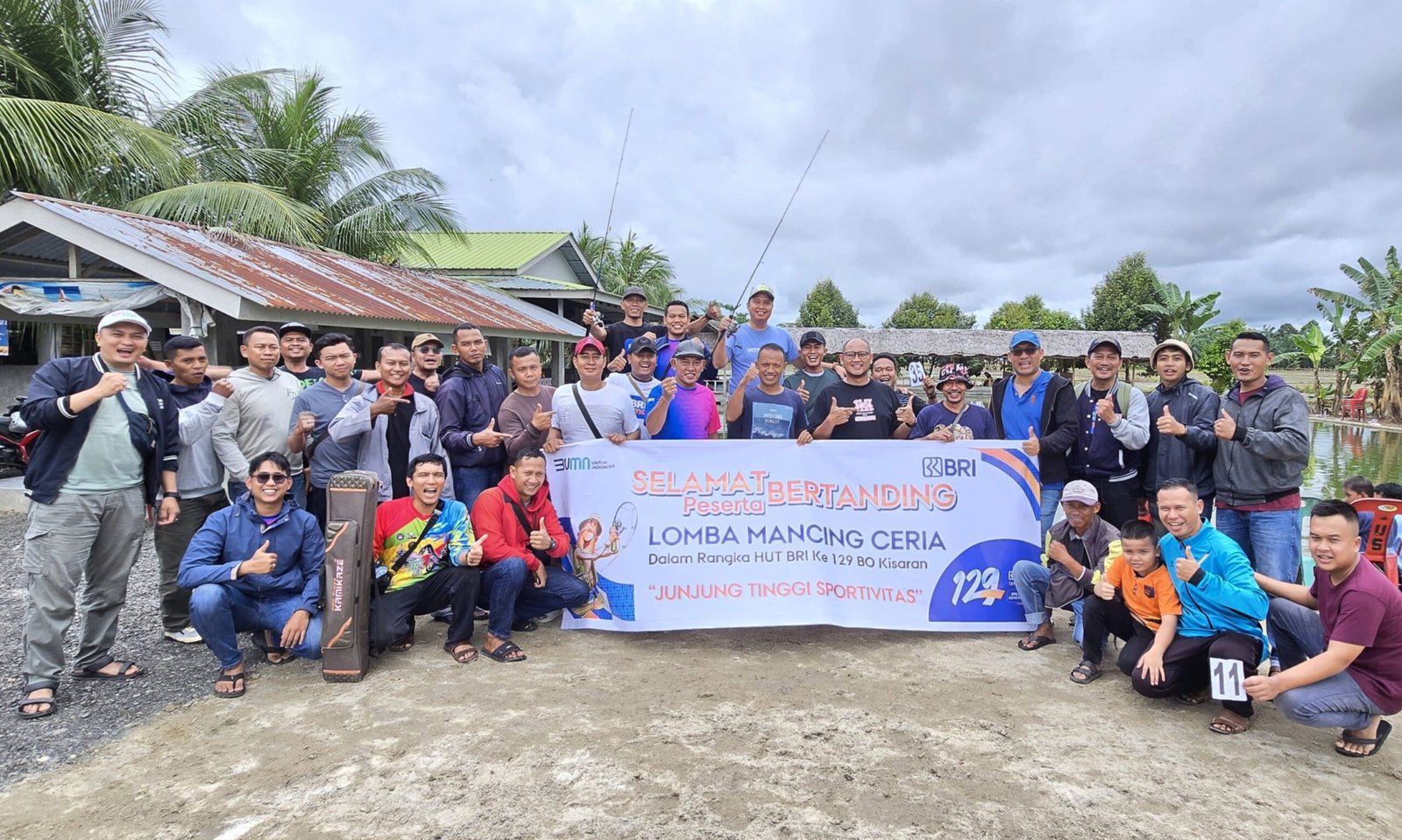 Meriahkan HUT BRI ke-129, BRI Kisaran Gelar Lomba Mancing Mania Ceria